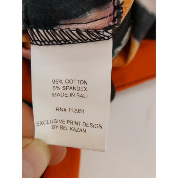 Anthropologie Bel Kazan Arches Wide Leg Jumpsuit Abstract Boho Colorful NEW Sz M - Picture 9 of 11